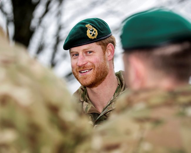 Cover image: The Duke of Sussex pictured with Royal Marines (Picture: MOD).
