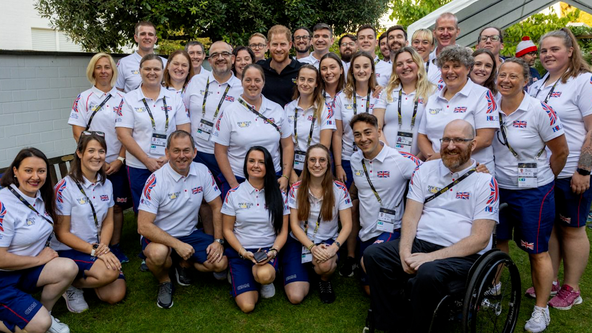 Prince Harry with Team UK ahead of the opening of the Invictus Games 2023 09092023 CREDIT MOD.jpg