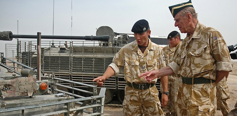 Prince Philip Basra Iraq 2006