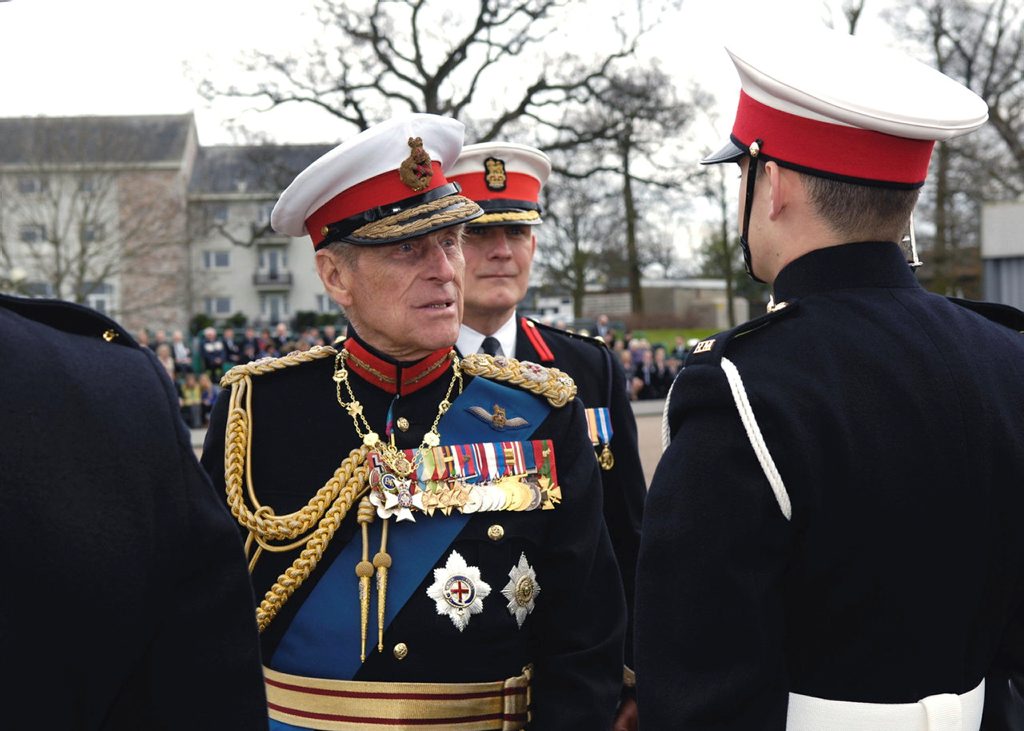 Prince Philip attending the 970 Kings Squad Passing Out parade at Commando Training Centre in 2009 (Picture: MOD).