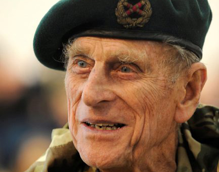 Prince Philip is pictured at RMB Chivenor as the Captain General of the Royal Marines 171111 CREDIT CROWN COPYRIGHT