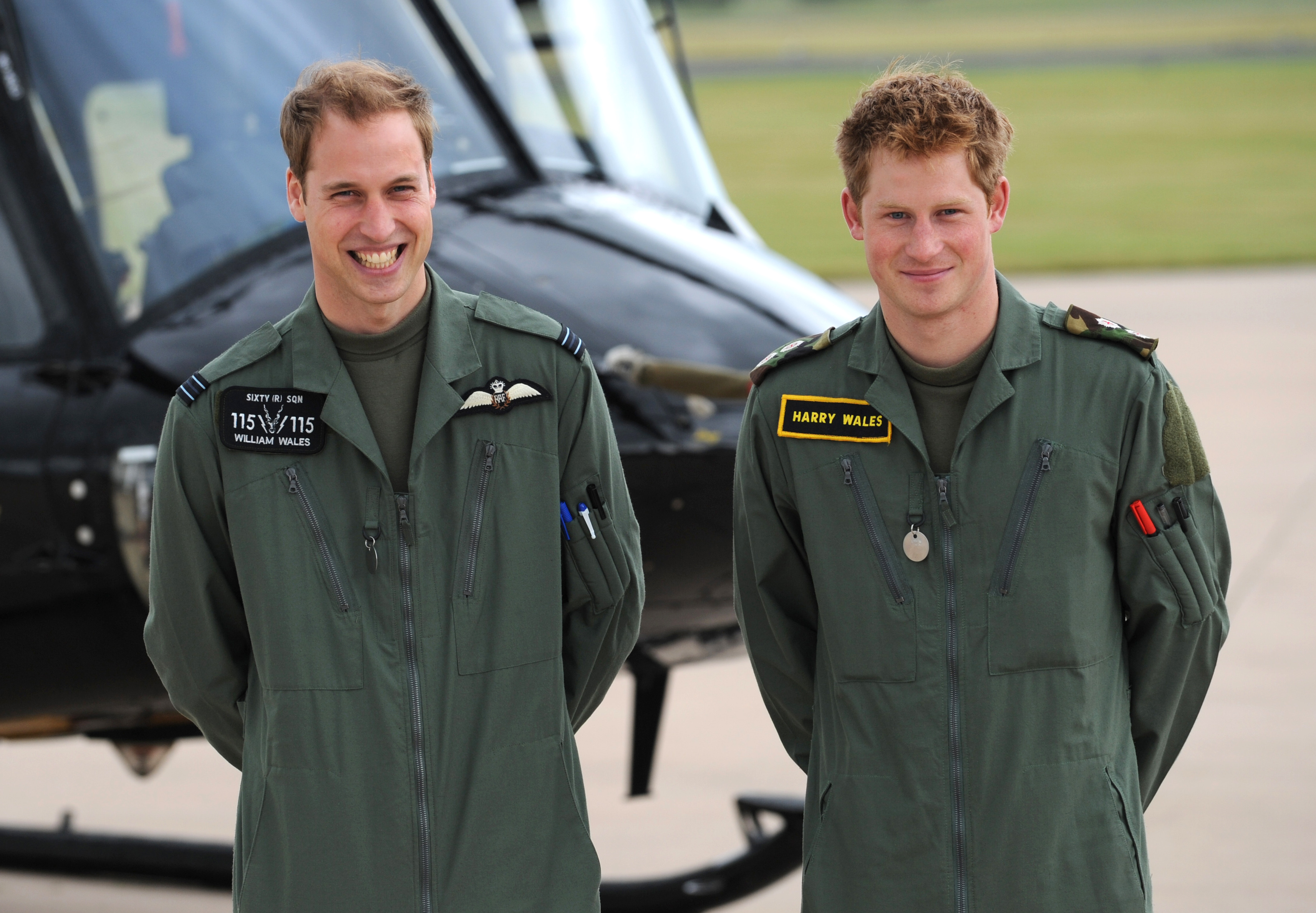 Prince William (left) with his brother, Prince Harry, in military attire in 2009 (Picture: PA).