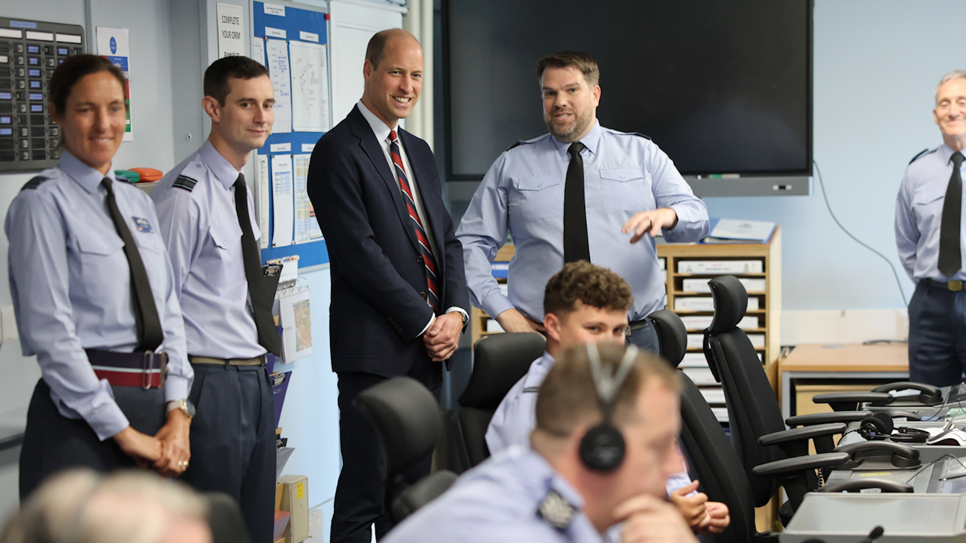 Prince of Wales during during a visit to the RAF Valley airbase 09072024 NO REUSE CREDIT PA WIRE, PA IMAGES
