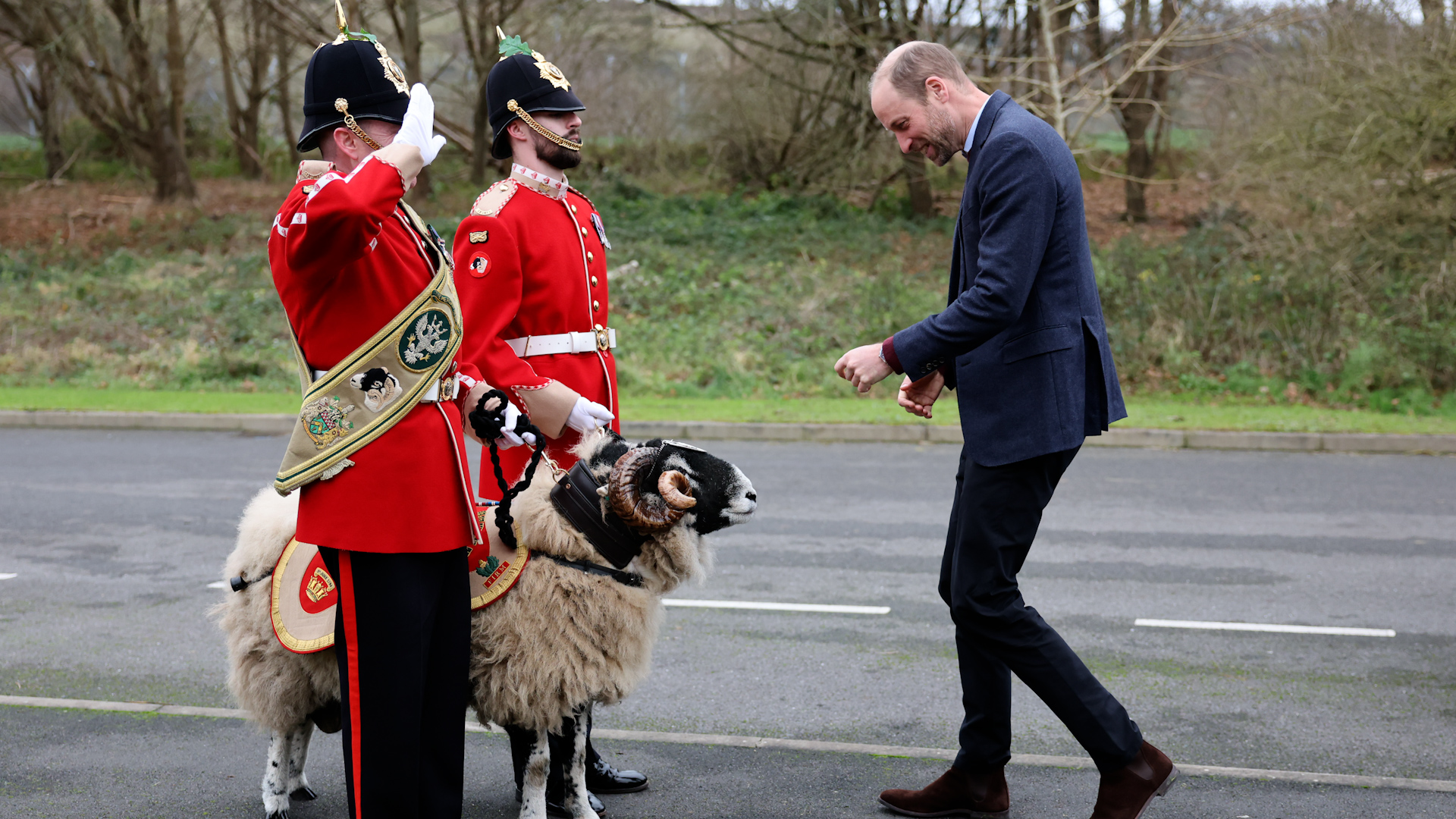Prince of Wales, Colonel-in-Chief, 1st Battalion Mercian Regiment, joins a Christmas event Bulford 10122024 CREDIT PA NO REUSE CREDIT PA WIRE, PA IMAGES.jpg