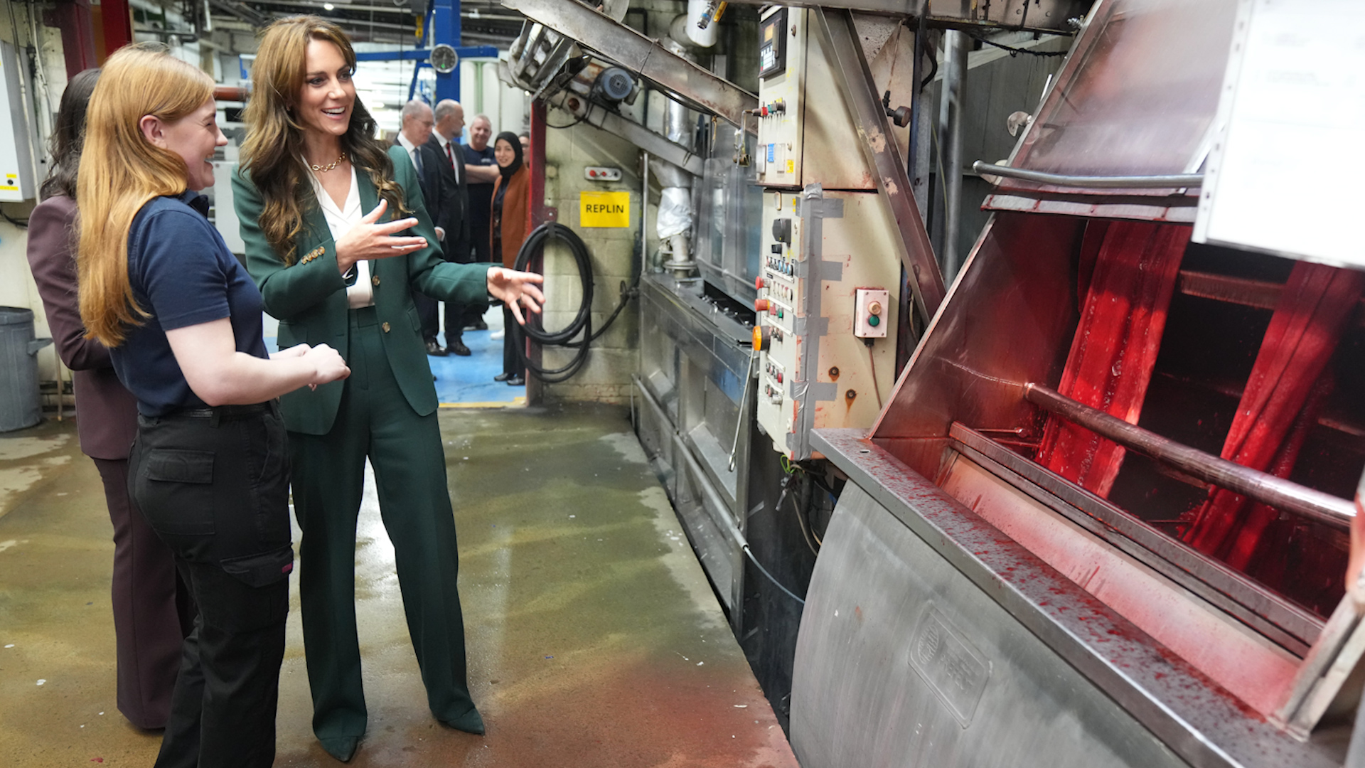 Princess of Wales during a visit to AW Hainsworth in Leeds 26092023 NO REUSE CREDIT PA WIRE, PA IMAGES