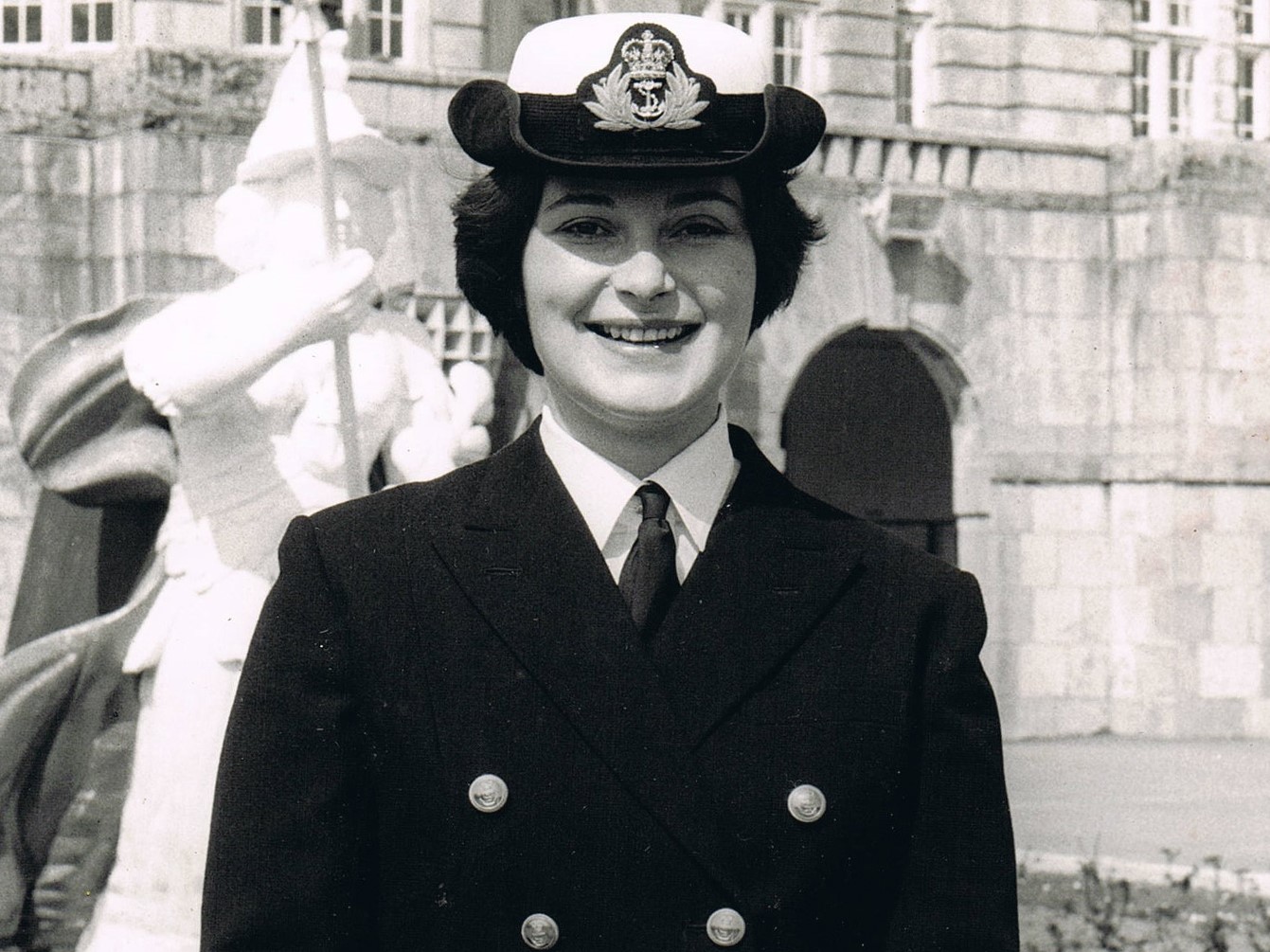 Penny Melville-Brown as a young Naval officer
