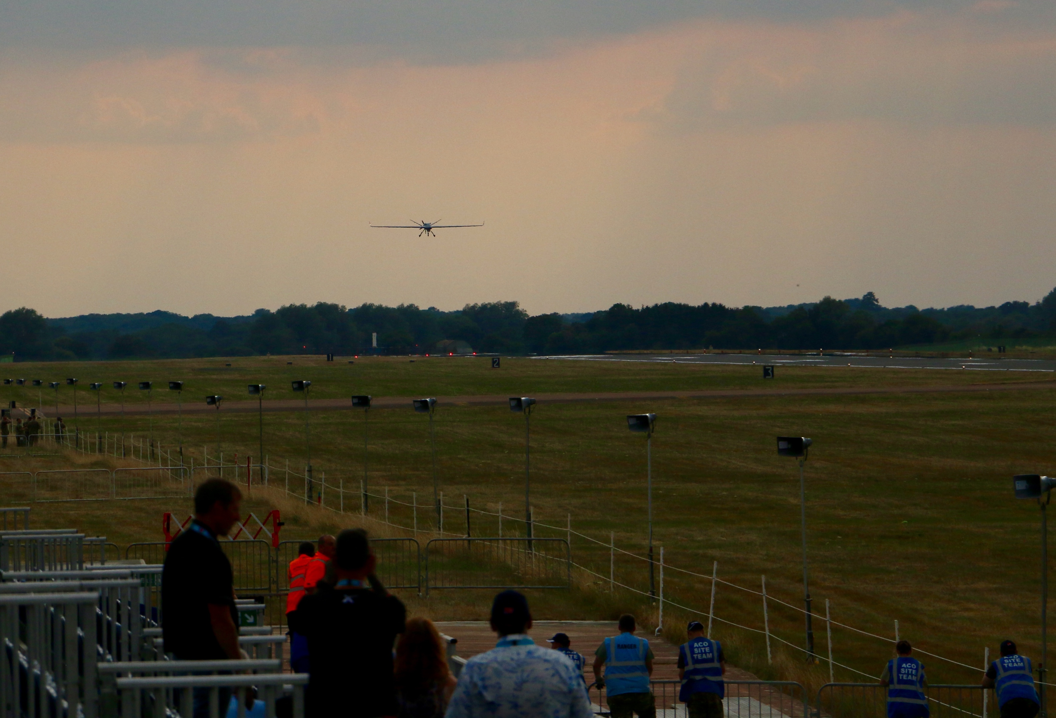 Protector Drone landing at RAF Fairford