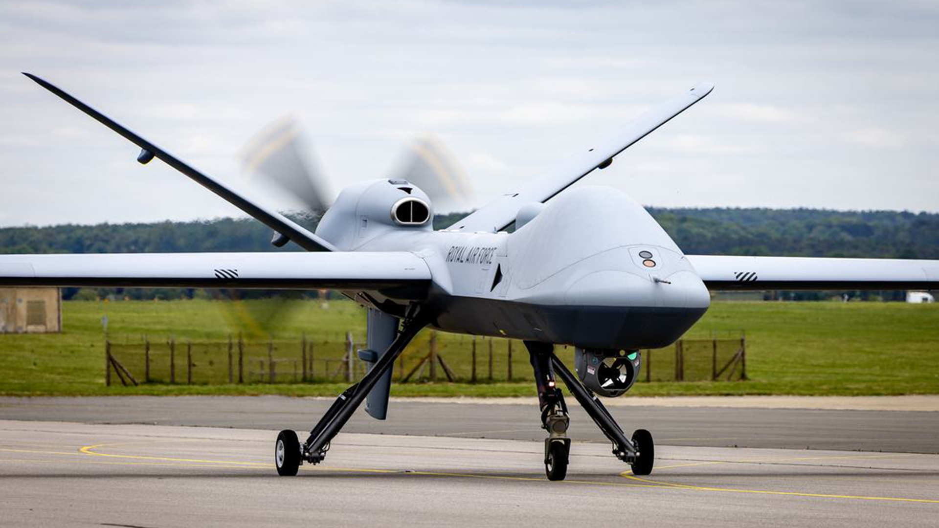 The air vehicle is remotely piloted from RAF Waddington and can operate at heights up to 40,000ft (Picture: RAF)