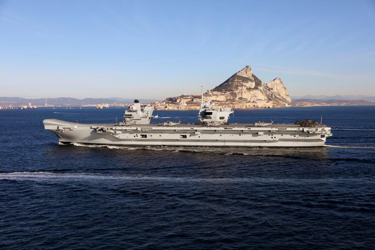 HMS Queen Elizabeth in Gibraltar