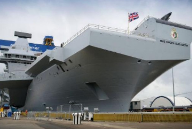 HMS Queen Elizabeth ready to sail