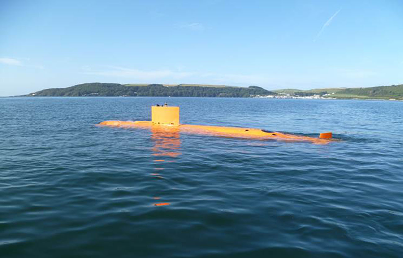 unmanned sub at Ex Unmanned Warrior 2016