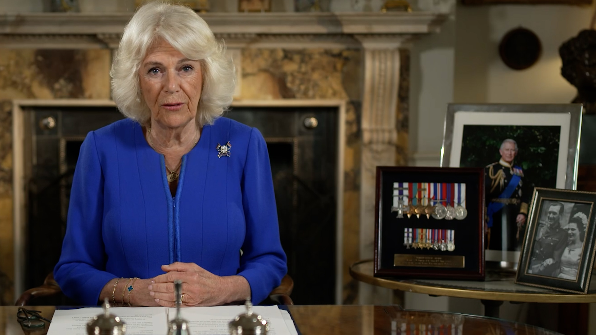 Queen Camilla in special Armed Forces Day message 28062024 CREDIT BFBS
