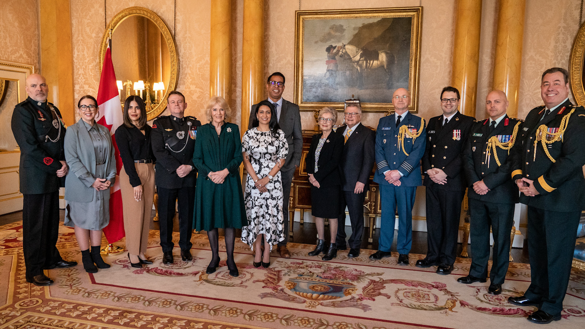 Queen Consort Queen’s Own Rifles of Canada (QORC) Reception Buckingham Palace 010223 CREDIT ROYAL FAMILY TWITTER