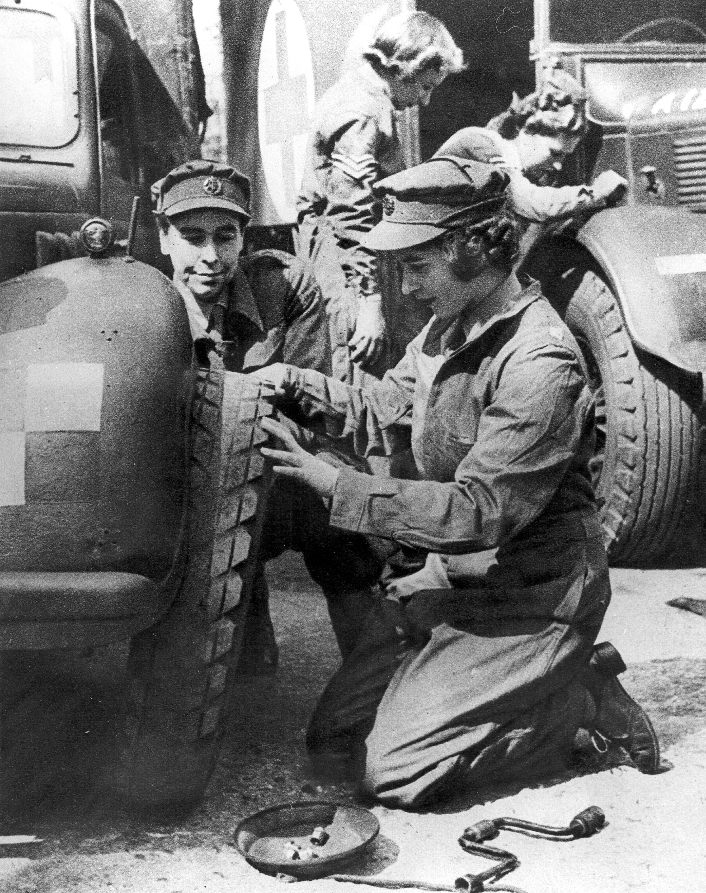 Queen Elizabeth II training as a mechanic inthe ATS