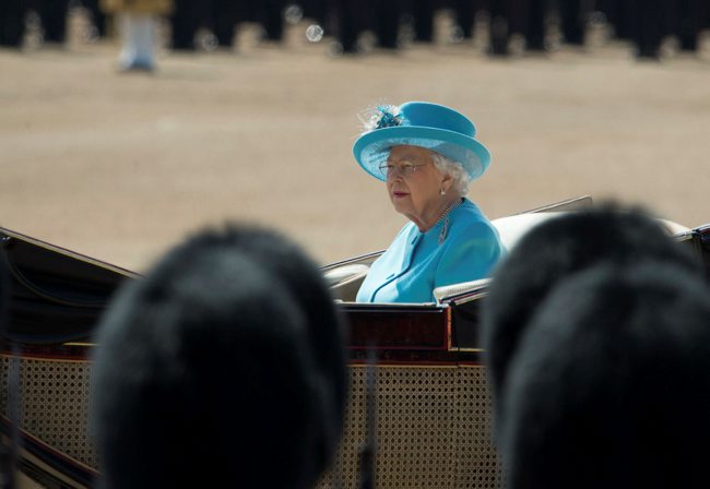 Cover image: The Queen at the Trooping The Colour in 2018 (Picture: MOD).