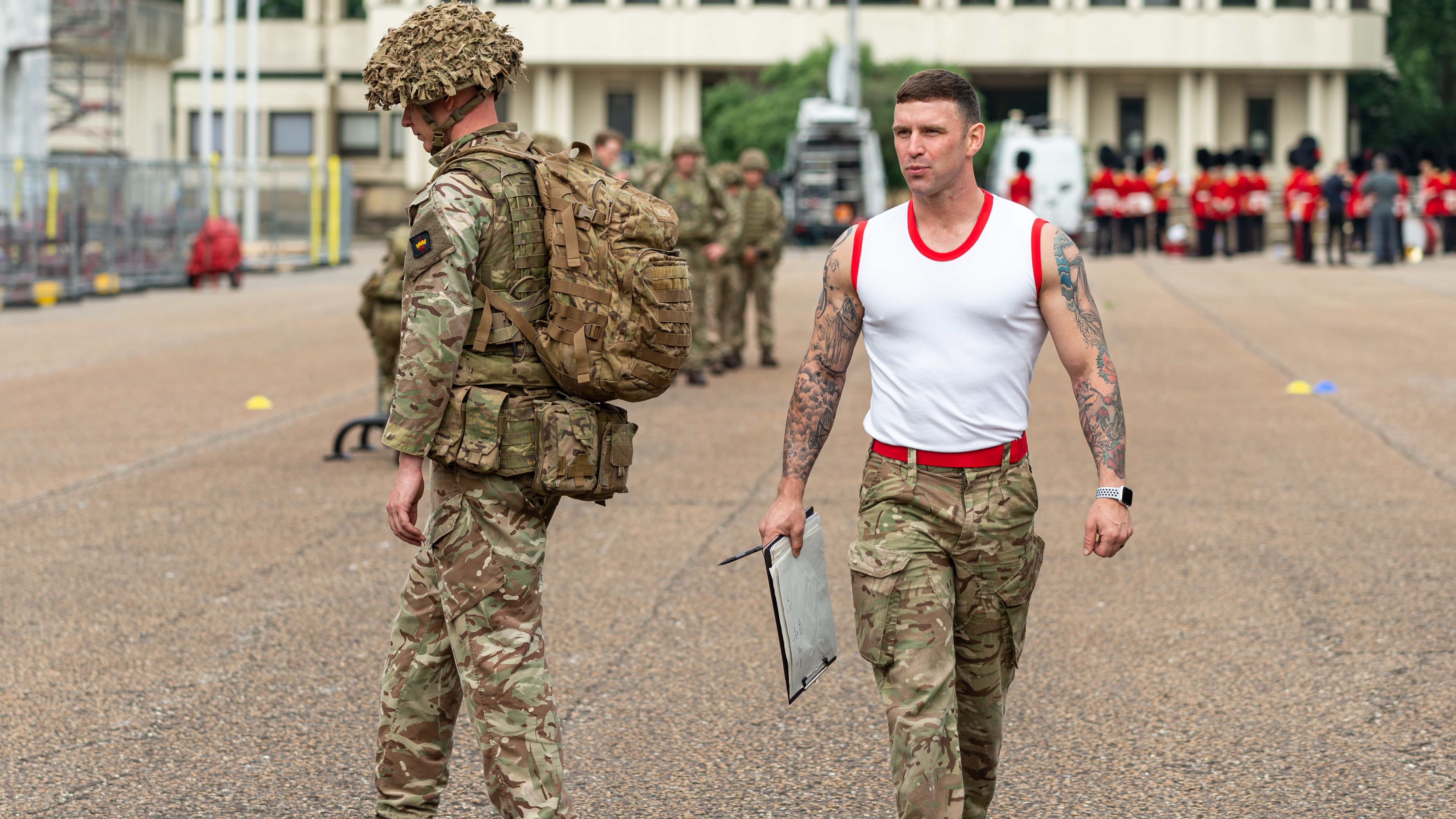 Queen's Guard Lance sergeant Farren Morgan suggested the body positivity movement is promoting obesity 26072022 CREDIT Triangle News