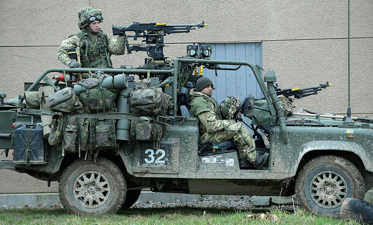 Reservists with the Queen's Own Yeomanry in an RWMIK Land Rover in 2015 (picture: MOD)