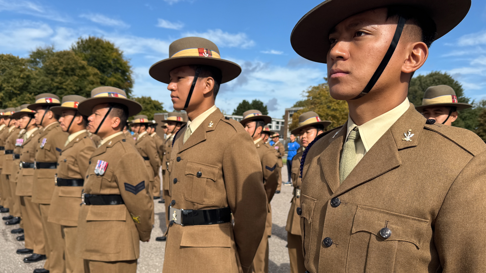 Queens Gurkha Signals 76th birthday parade Credit BFBS 13092025