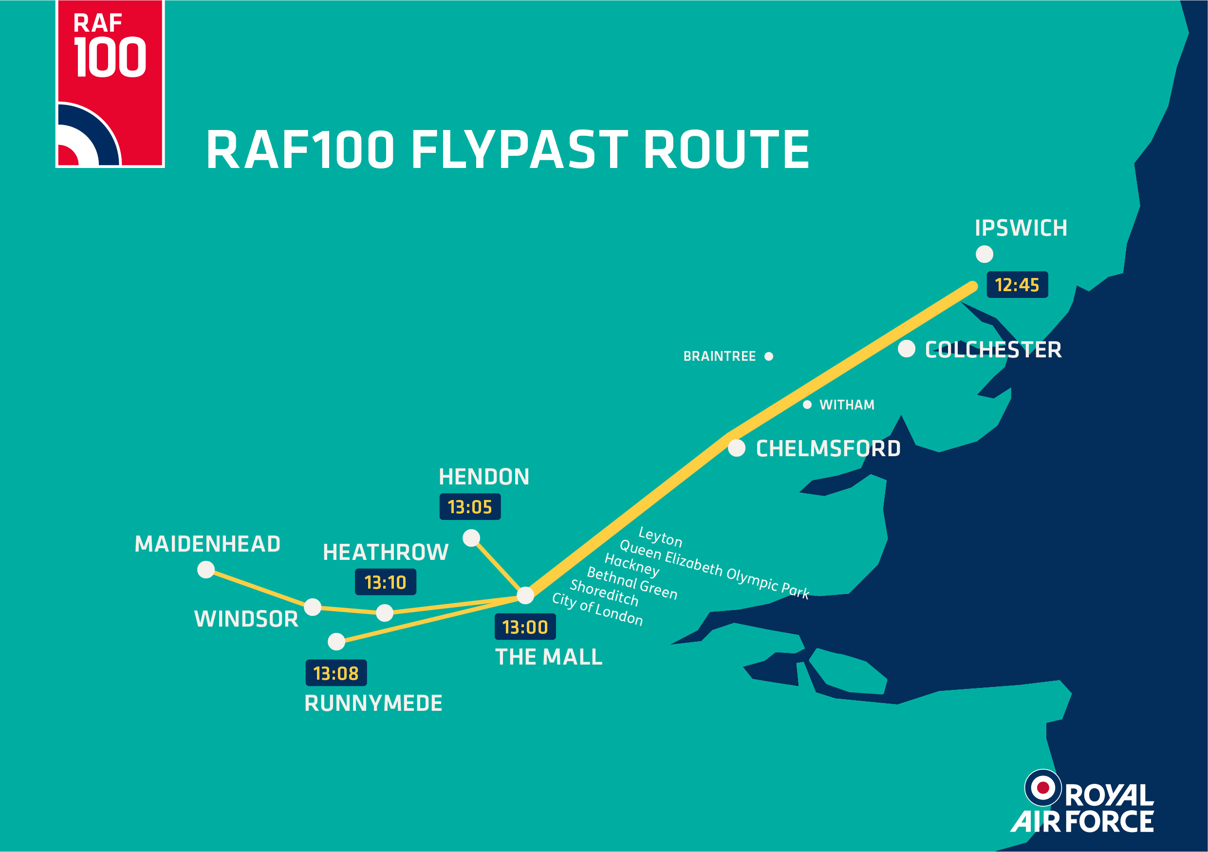 RAF100 Flypast
