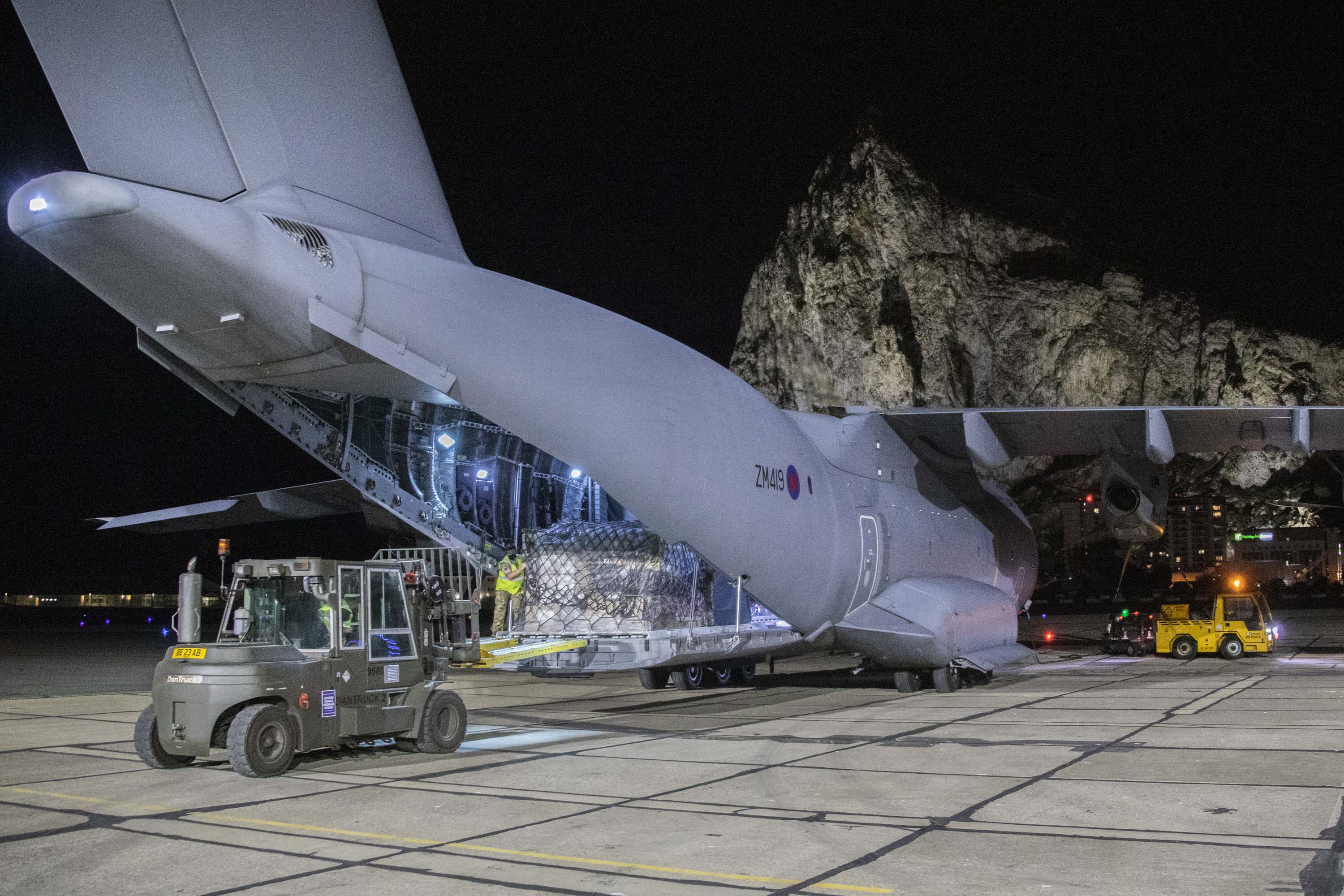 RAF A400M Aircraft Loaded With Covid Vaccines Brize Norton to MOD Gibraltar 16052021 CREDIT MOD_0.jpg