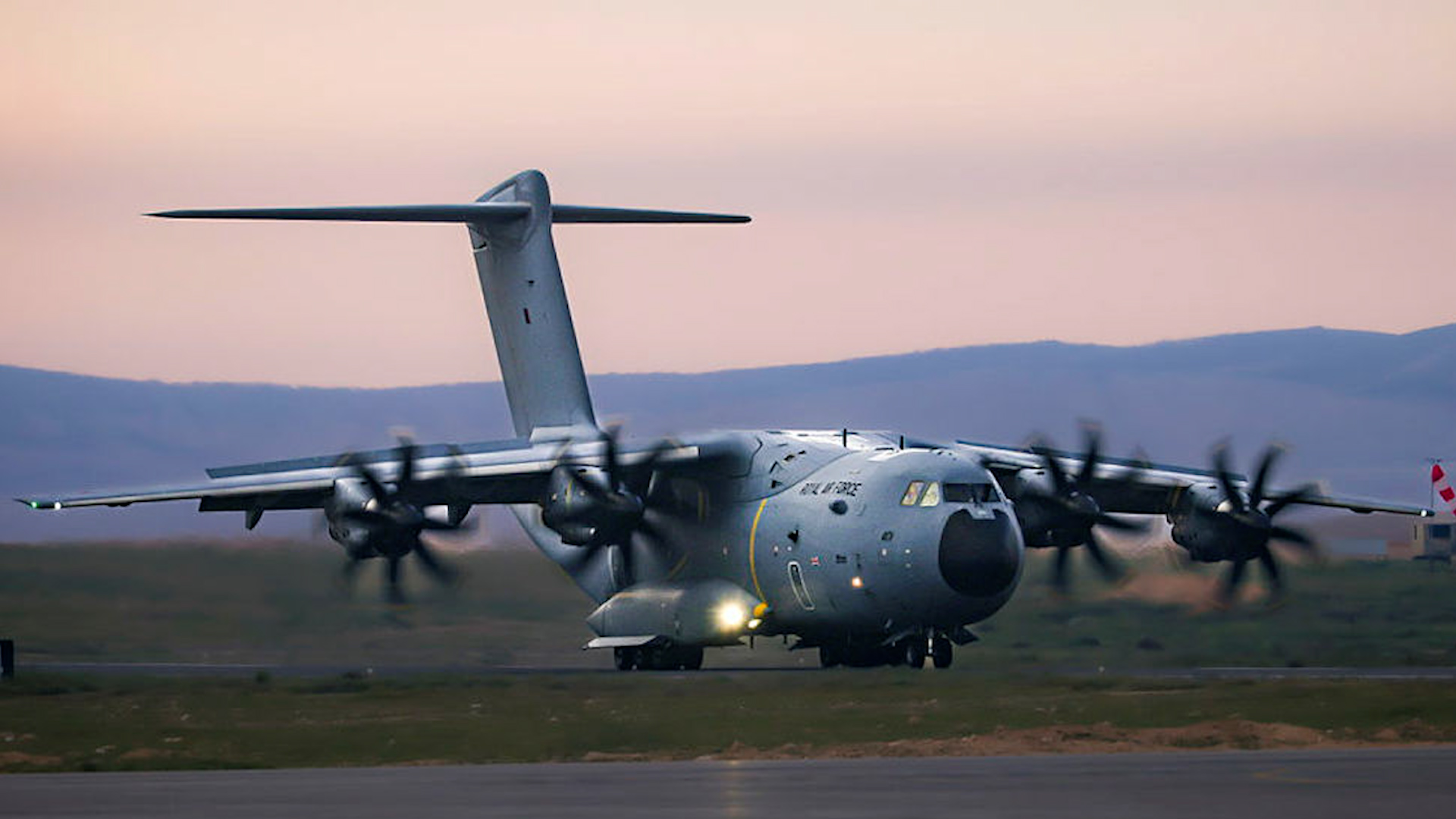 The Home Office commandeered an A400M Atlas, which was later switched to a P8-Poseidon MRA1 maritime patrol aircraft (Picture: MOD)