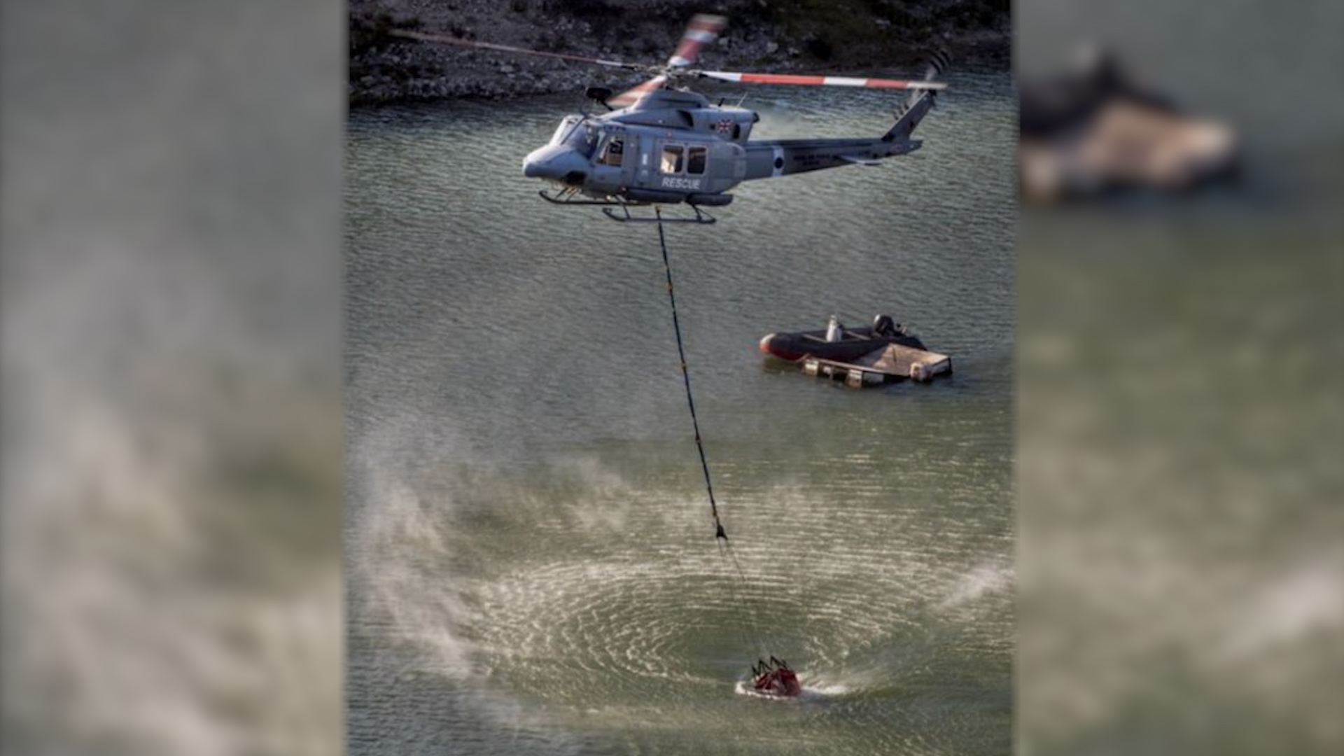 RAF Akrotiri Helicopter help tackle wildfires
