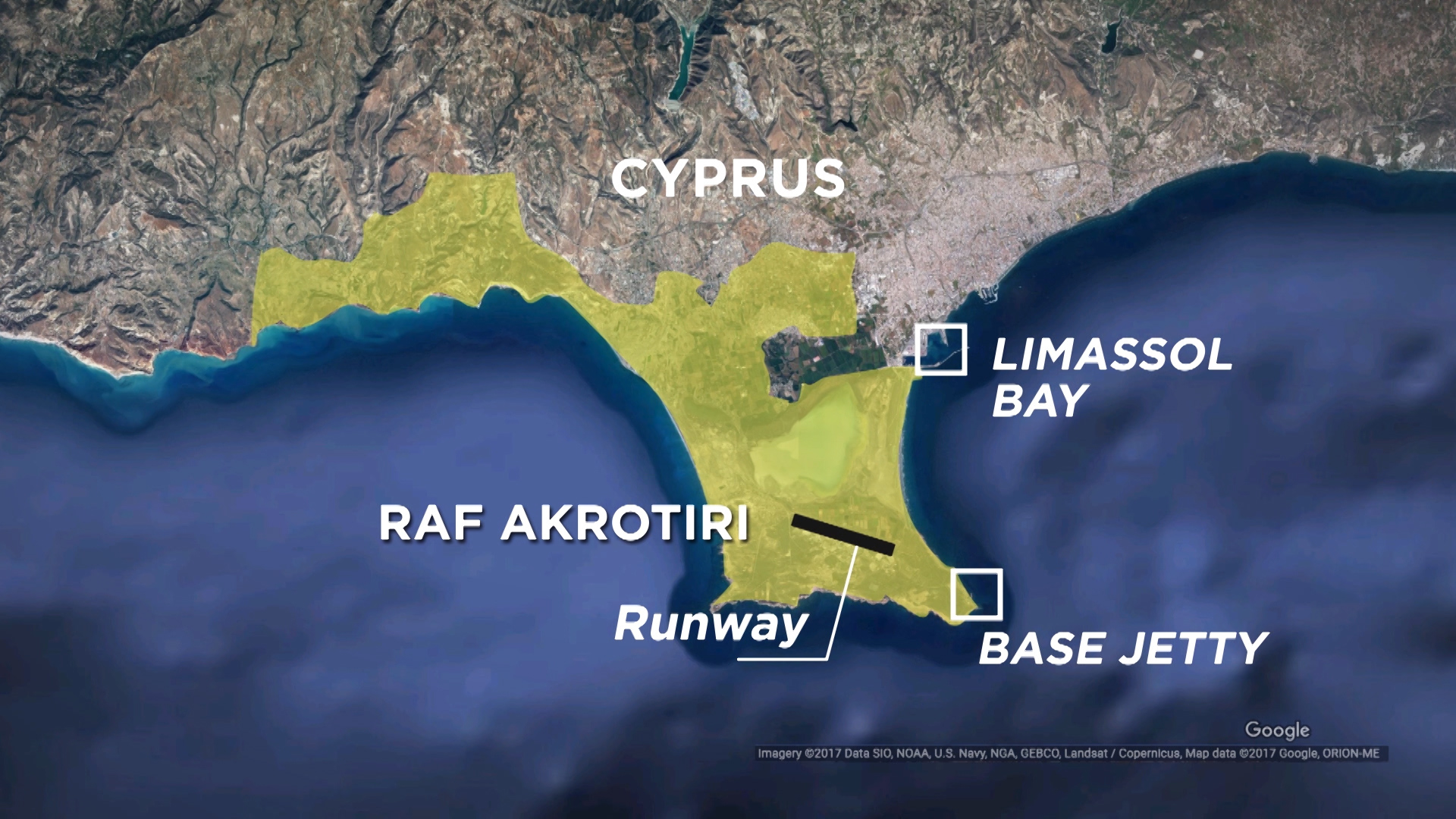 RAF Akrotiri map