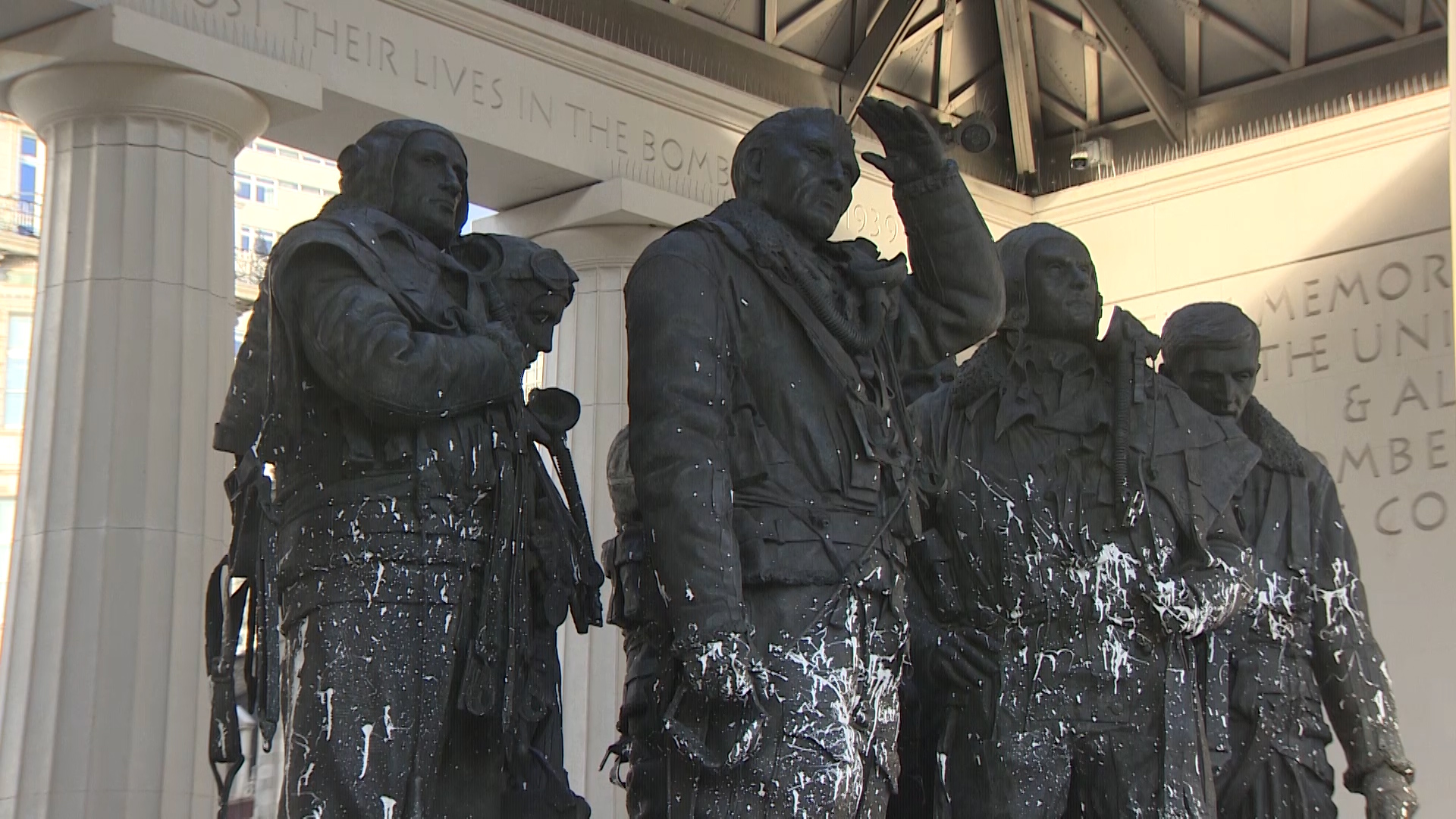 RAF Bomber Command memorial damage