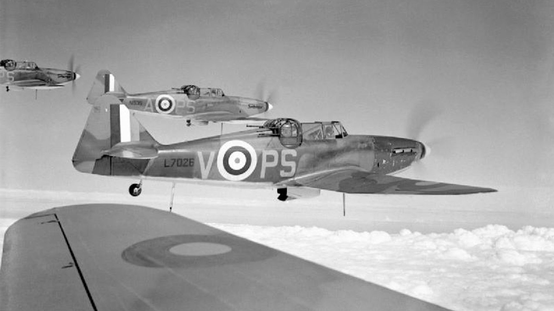 RAF Boulton Paul Defiant Mk Is of No. 264 Squadron - the unit that shot down the Dornier (Picture: Alamy) 