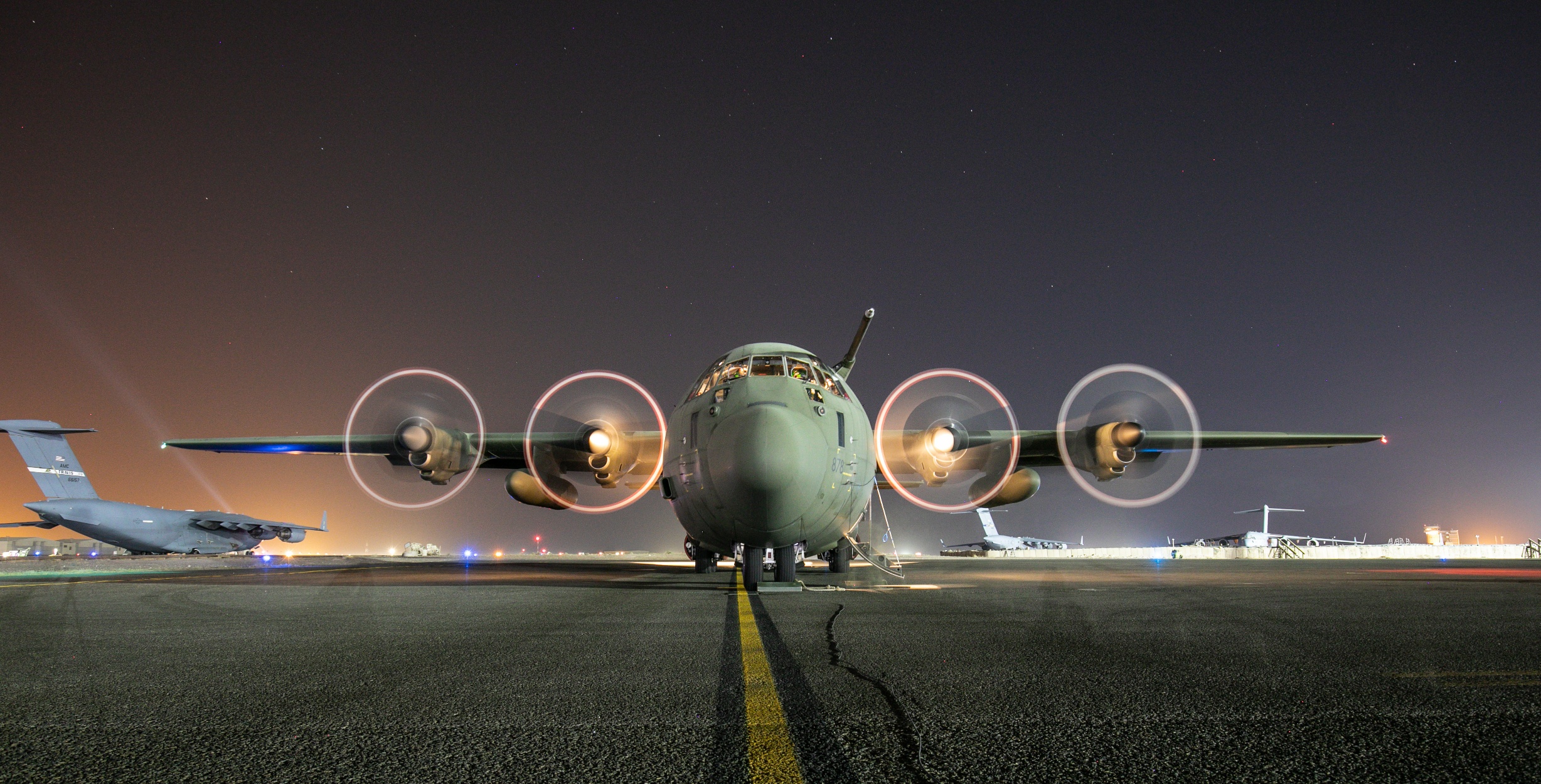 A C-130 Hercules aircraft, similar to those handed to a now-defeated Afghan government (Picture: RAF).