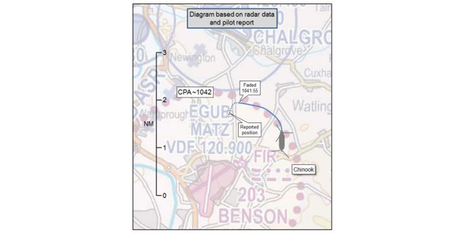 RAF Chinook Near Miss Report