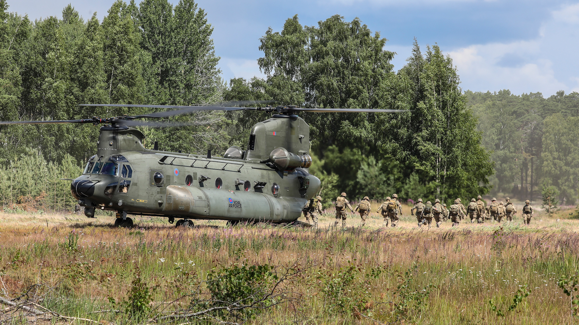 The UK has an enhanced forward presence in the Baltic region amid tension with Russia (Picture RAF)