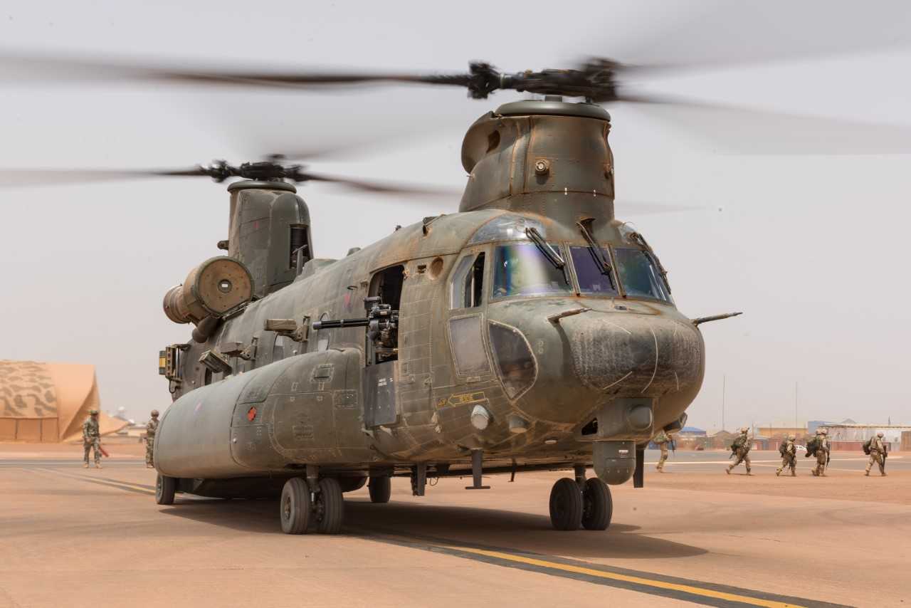 RAF Chinook in Mali