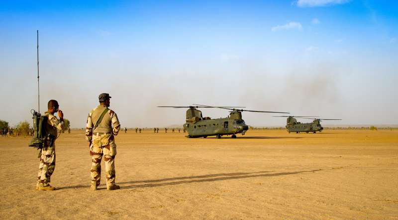 RAF Chinooks in Mali