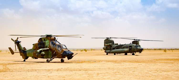 RAF Chinooks in Mali