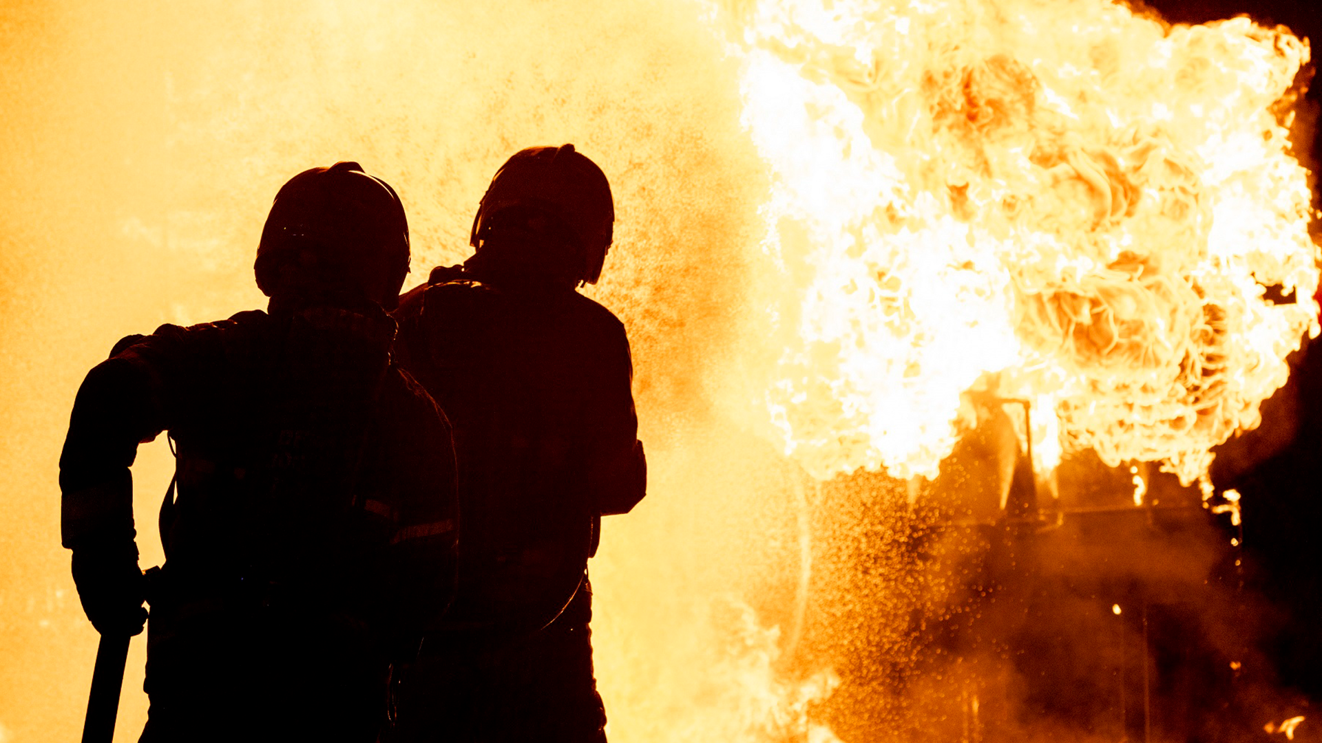 RAF Coningsby Firefighters in action CREDIT RAF