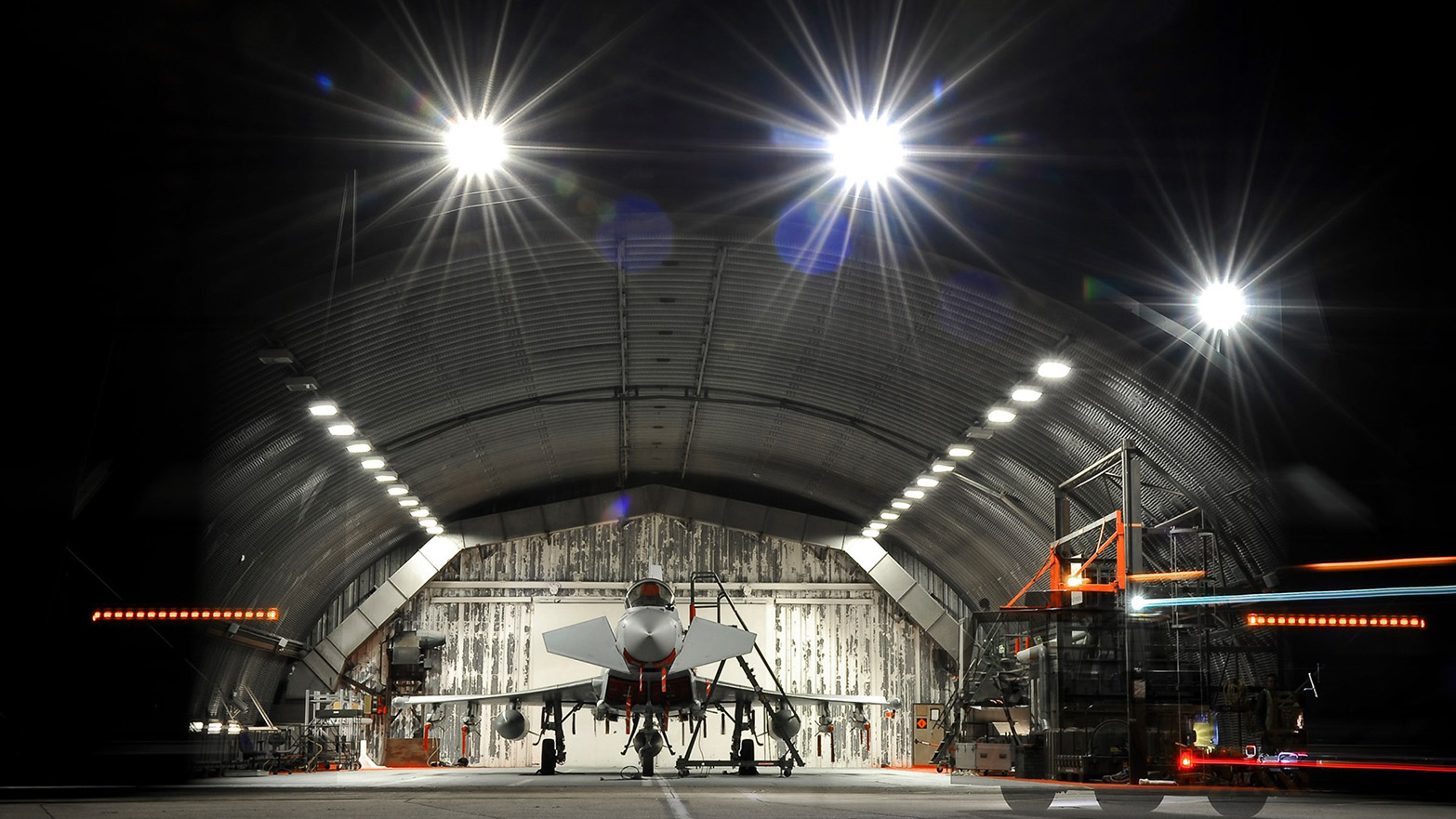 	RAF Coninsgby typhoon preparing for night flying