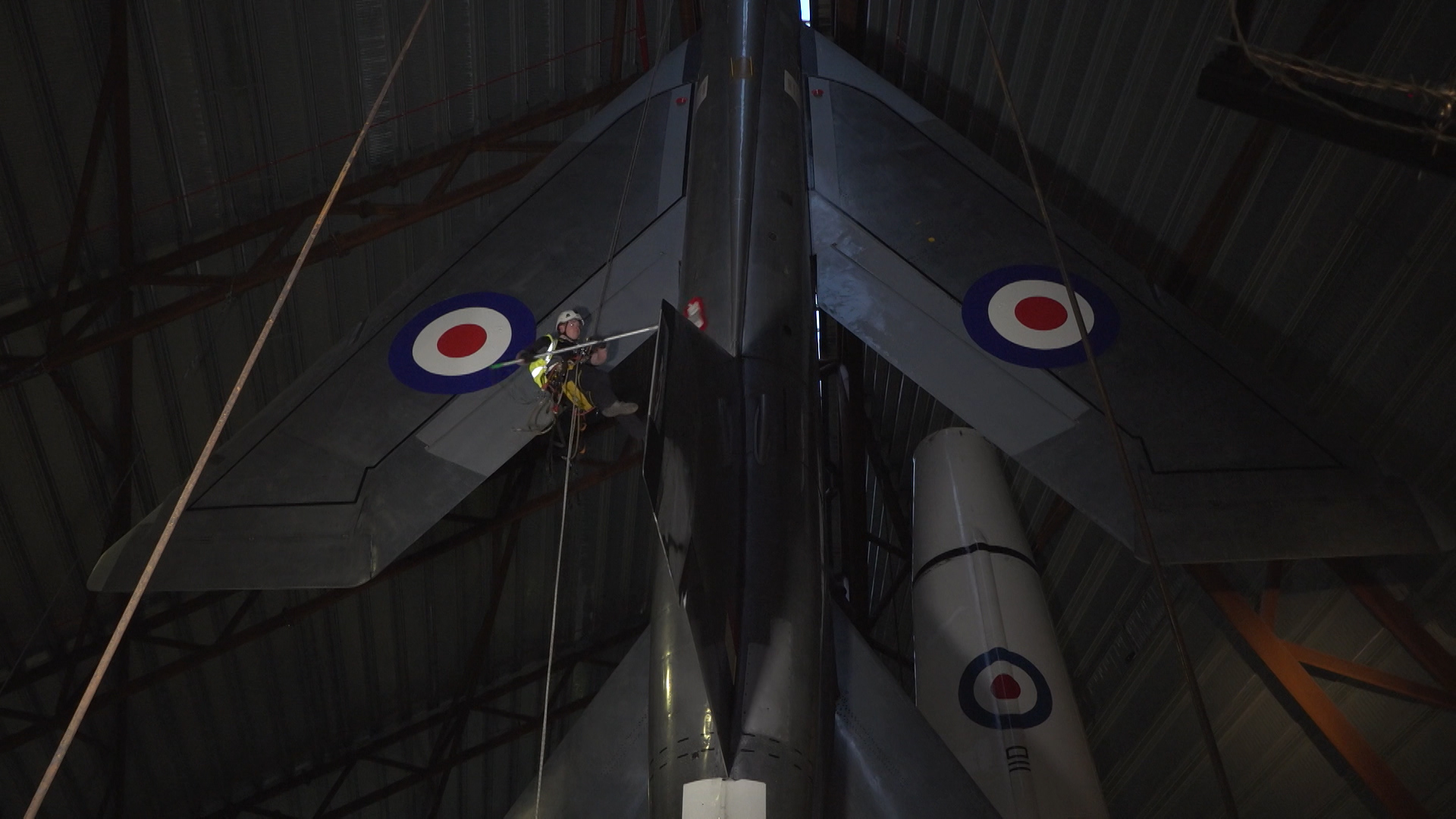 RAF Cosford Cleaning Vulcan Credit BFBS 130120