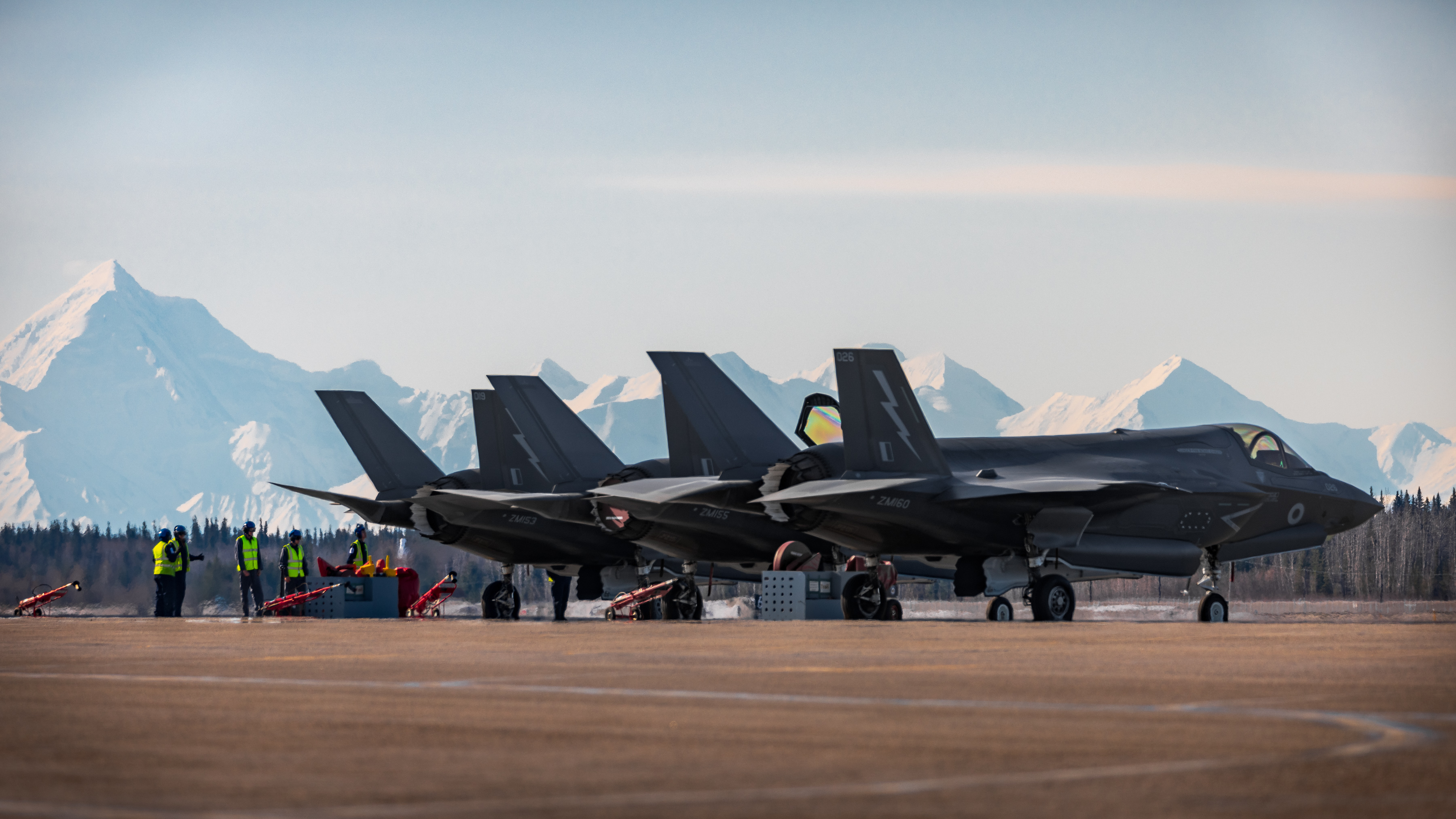 RAF F-35s on the flight line (Picture: RAF).