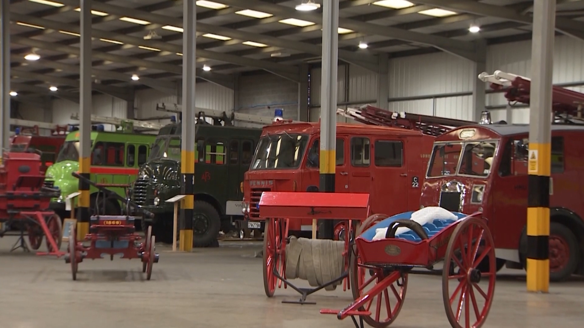 The collection is the largest fire collection in the country and the only one that specialises in military firefighting.