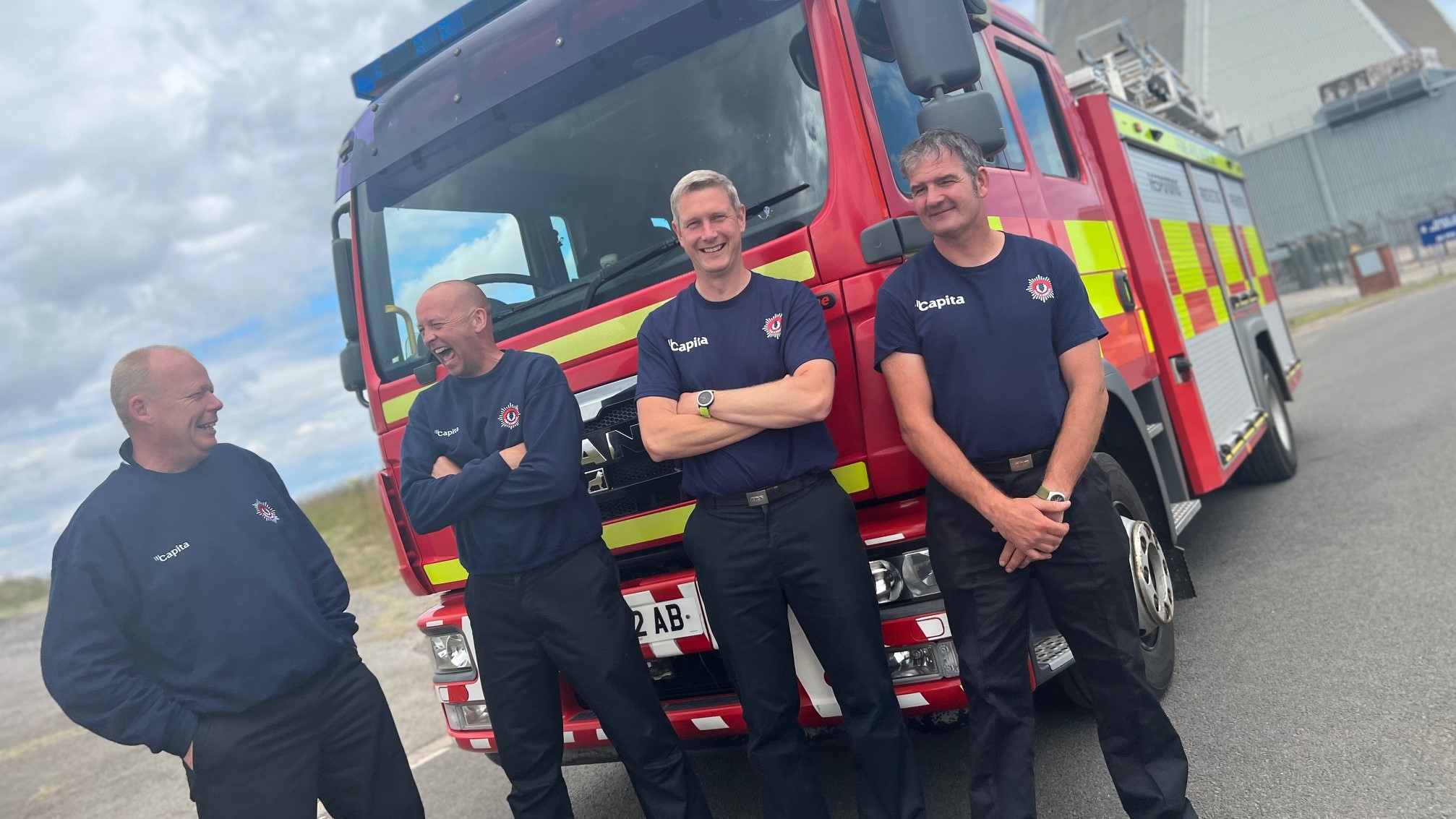 RAF Fylingdales Fire Crew who responded to the School Bus Fire 14072022 CREDIT RAF MOD.jpeg