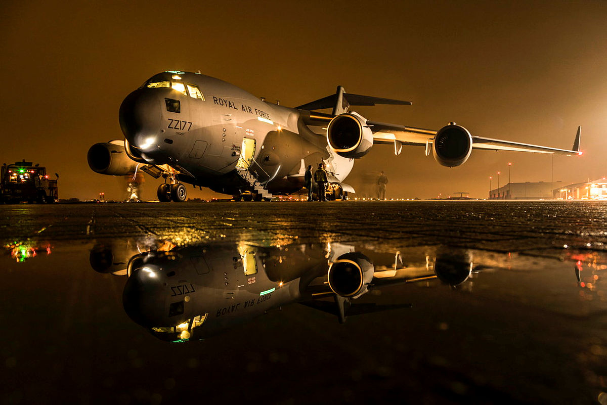 A C-17 Globemaster shown at RAF Northolt in 2019 (picture: MOD)