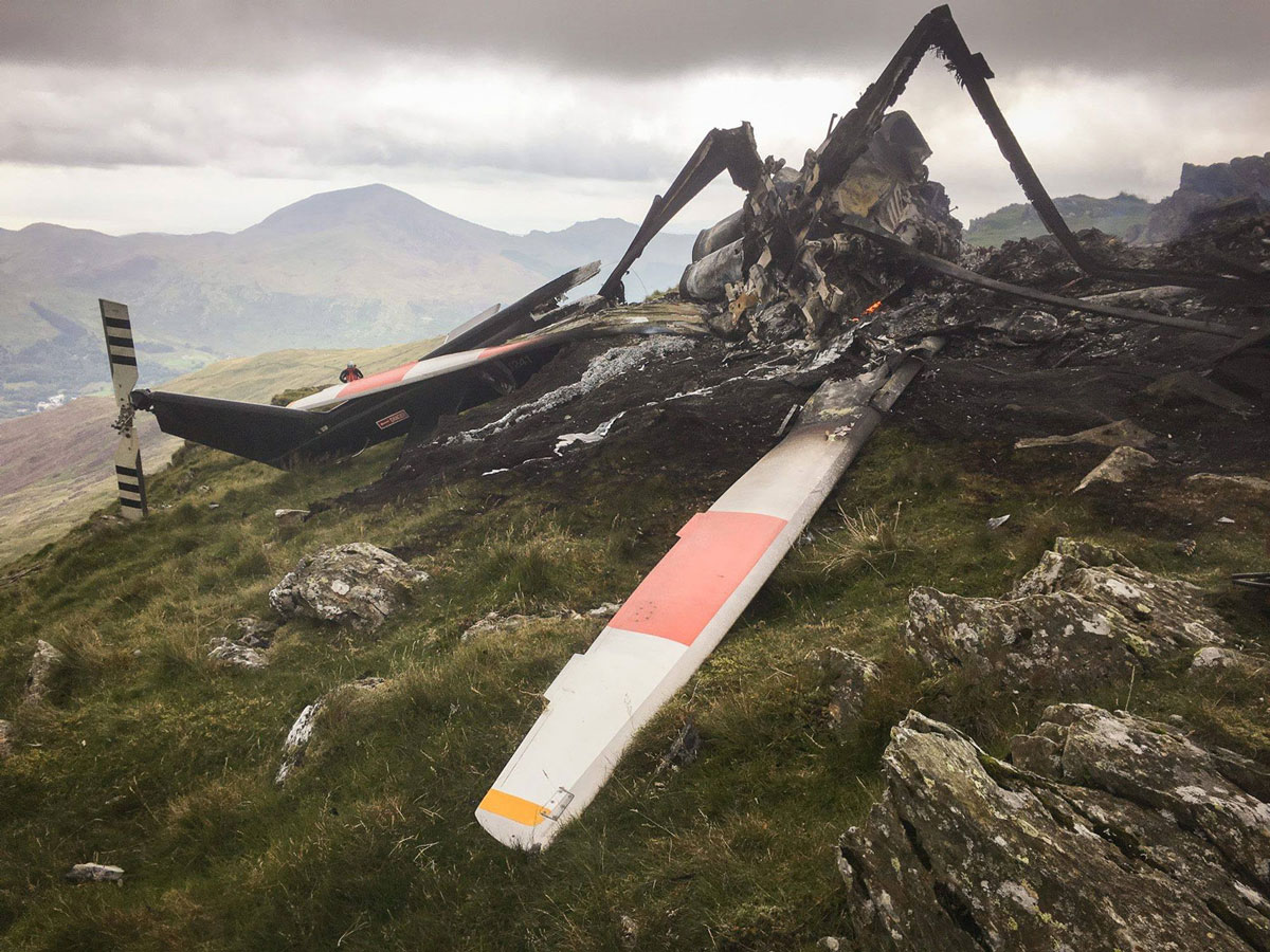 In Photos: RAF Helicopter Scare In Snowdonia