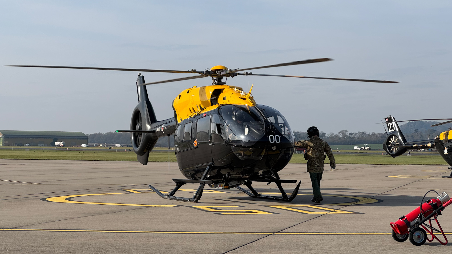 RAF Jupiter Helicopter at RAF Shawbury 18.02.25 CREDIT BFBS
