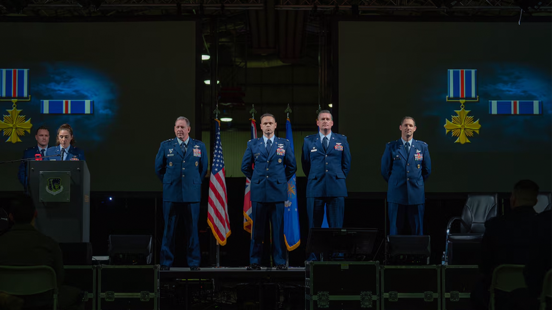 RAF Lakenheath honors decorated Airmen for repelling mass Iranian drone attack (Picture: US Dept of Defense)