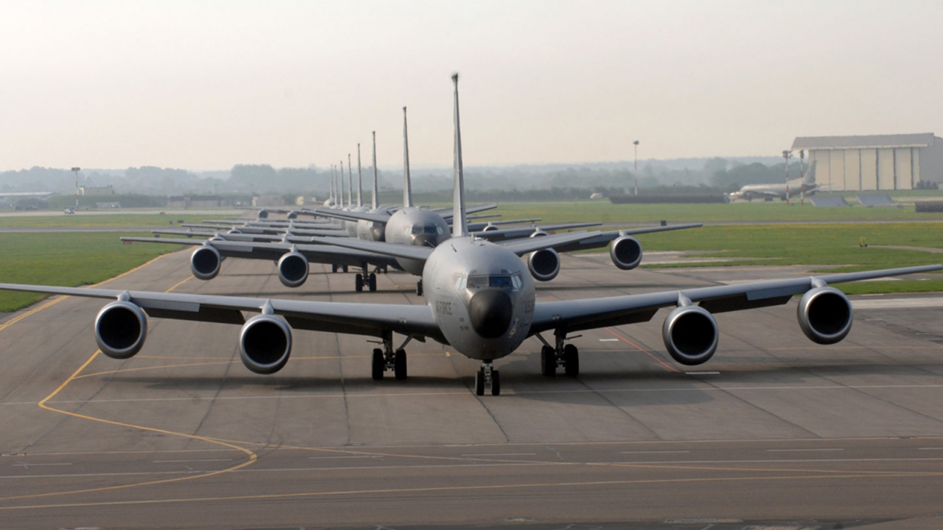 RAF Mildenhall KC-135R Stratotankers Runway