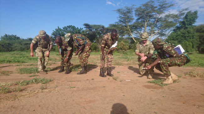 RAF Regt training Kenyan army in tracking