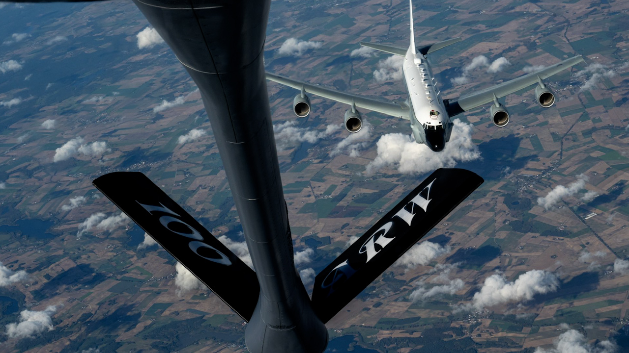 The UK has become the first country to conduct a full transit of Nato's eastern border, from its southernmost point in Greece to the most northerly point in Finland (Picture: Royal Air Force)