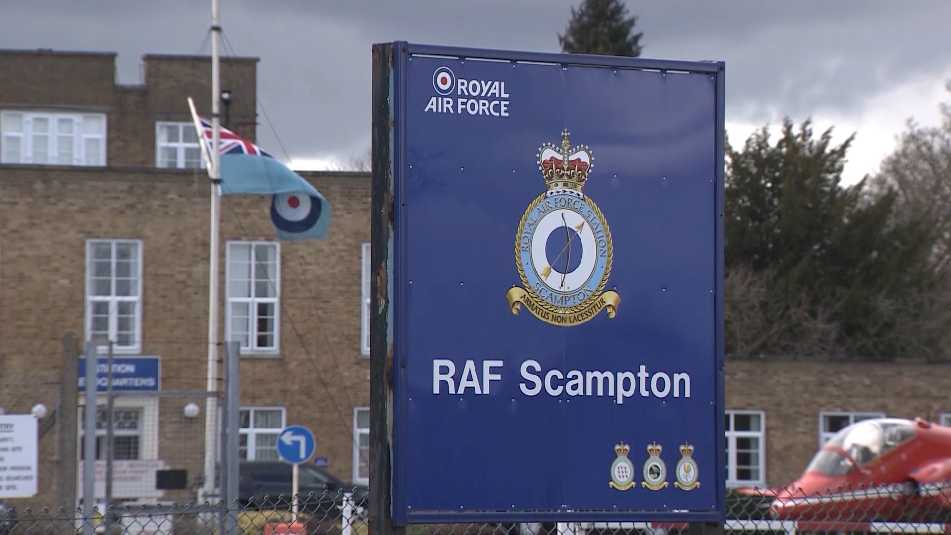 RAF Scampton sign 190520 CREDIT BFBS.jpg