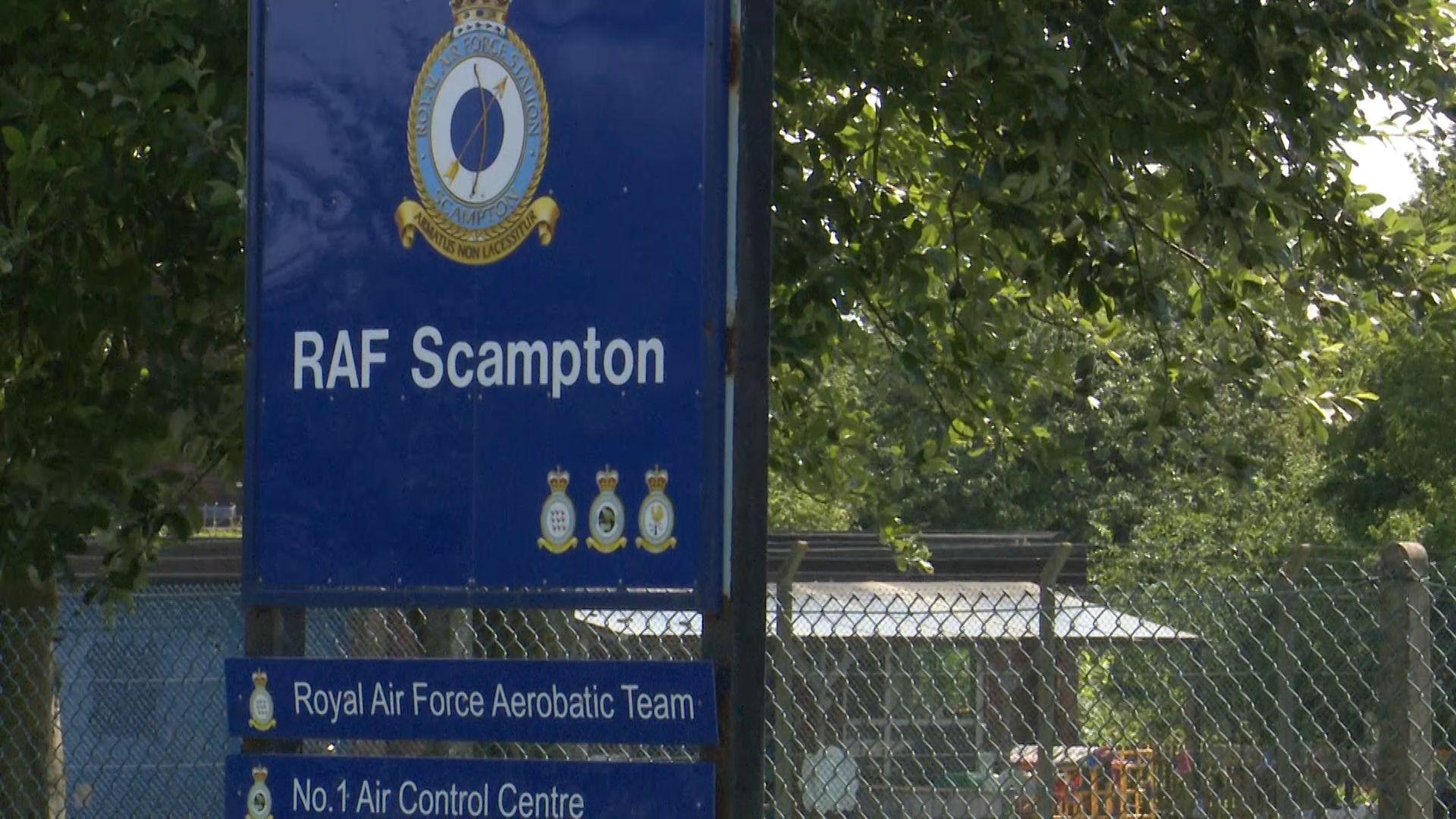 RAF Scampton signage